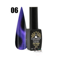 Гель лак котяче око 24D Global Fashion Cateyes № 6